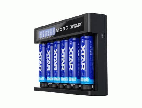 Charger XTAR MC6C 18650/32650 Li-ION/Ni-MH - 6