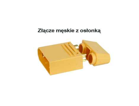 Connector set male+female with end-caps 80/120A EST - 3