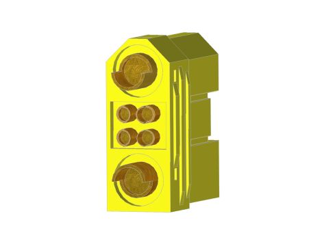 Connector set male+female with end-caps 80/120A EST - 11