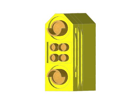 Connector set male+female with end-caps 80/120A EST - 14