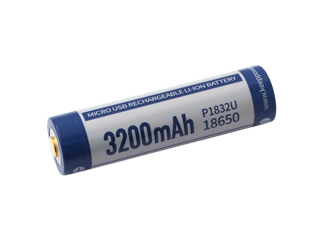 KP ICR18650-320PCM 3200mAh Li-ION m-USB - 3