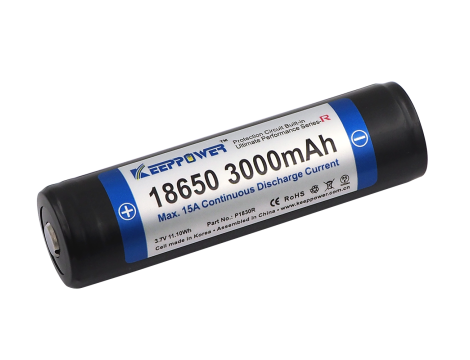 KP ICR18650-300PCM-R 3000mAh Li-ION - 2