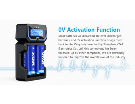 Fast-charging  XTAR X2 NEW 18650/26650 - 6