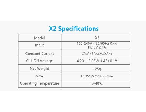 Ładowarka XTAR X2 NEW 18650/26650 - 10