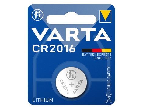 Lithium battery CR2016 3V 90mAh VARTA