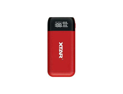 Portable Power Bank Charger XTAR PB2S RED 18650/21700 - 3