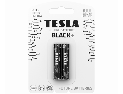 Alkaline battery  LR03 TESLA BLACK+B2