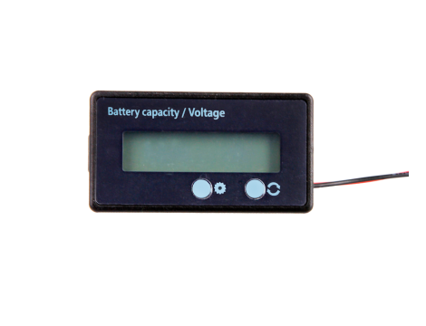 LCD Battery Capacity Monitor Gauge Meter JS-C32 two button