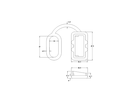 Connector cover SG111F1 50A red - 7