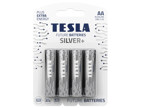 Alkaline battery  LR6 TESLA SILVER+B4