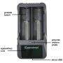 Charger Keeppower L2 LCD for 26650/18650/18350/14500 cell - 3