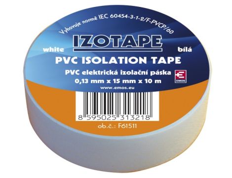 Insulating tape PVC 15/10 white EMOS - 2