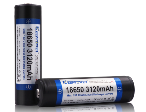 KEEPPOWER ICR18650-312PCM-R 3120mAh Li-ION 15A