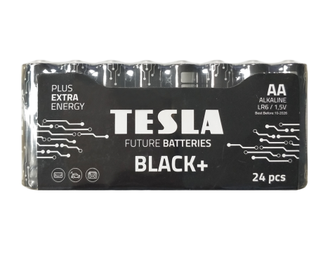 Alkaline battery  LR6 TESLA BLACK+F24