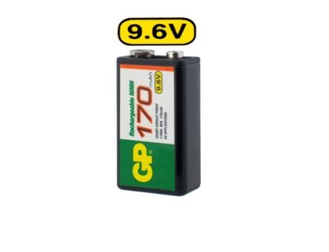 GP 6F22/9V 170mAh Series 9,6V  Ni-MH  (1 - 3