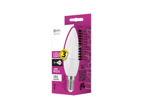 Bulb EMOS candle LED E14 6W NW - 2