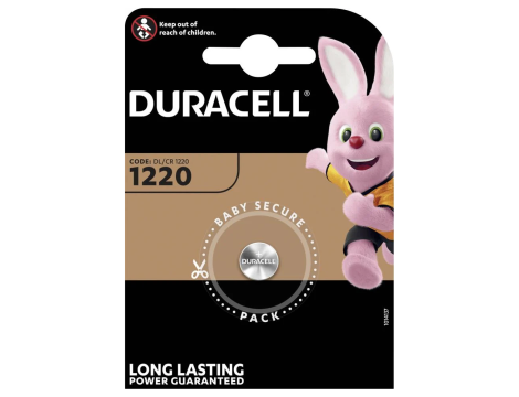 Lithium battery CR1220 3V 34mAh DURACELL