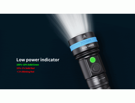 Diving Flashlight XTAR D26 1600S - 6