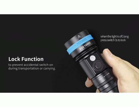 Diving Flashlight XTAR D26 1600S - 21