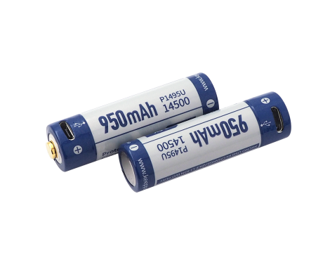 KEEPPOWER ICR14500-95PCM 950mAh Li-ION m-USB - 4