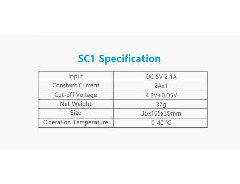 Ładowarka XTAR SC1-C 18650/26650 szybka, - 3