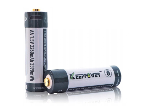 KEEPPOWER ICR14500-226PCM 2260mAh 1,5V Li-ION m-USB