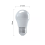 Bulb LED MINI GLOB 4,1W E27 WW ZQ1110 EMOS - 2