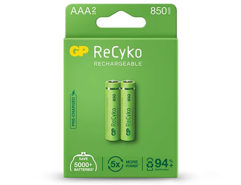 GP Recyko R03/AAA 850mAh Series B2 1.2V.