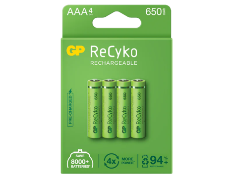 GP Recyko New R03/AAA 650mAh