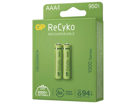 Rechargeable battery R03 1000 Series GP ReCyko - 2