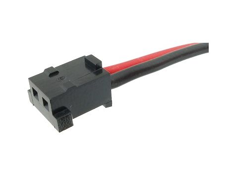 Plug with wires  9156-2P AWG24/15 red/blk (2PIN) - 2