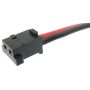 Plug with wires  9156-2P AWG24/15 red/blk (2PIN) - 2