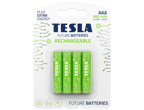 TESLA GREEN+ HR03/AAA 800mAh B4 1,2V