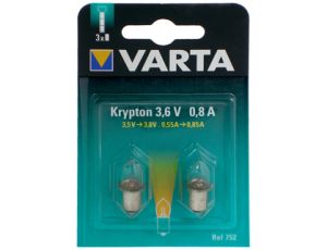 Żarówka VARTA 752 3,6V  VARTA B2 0,75A