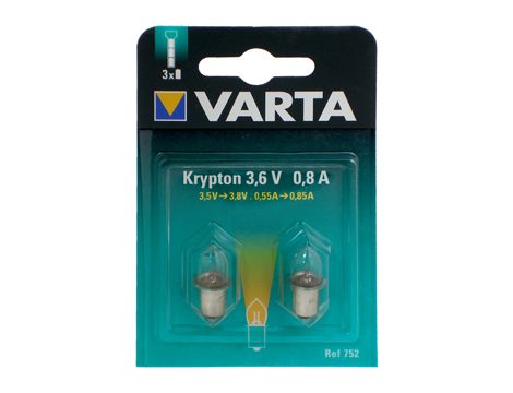 Żarówka VARTA 752 3,6V  VARTA B2 0,75A