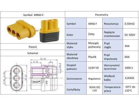 Amass MR60-F connector - 9