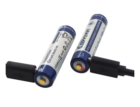 KEEPPOWER ICR10440-60PCM 600mAh 1,5V Li-ION m-USB - 2