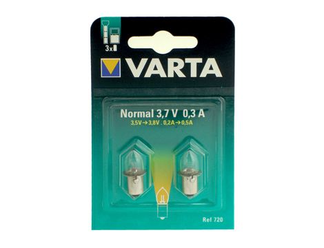 Żarówka VARTA 720 3,7V 0,3A ZW B2