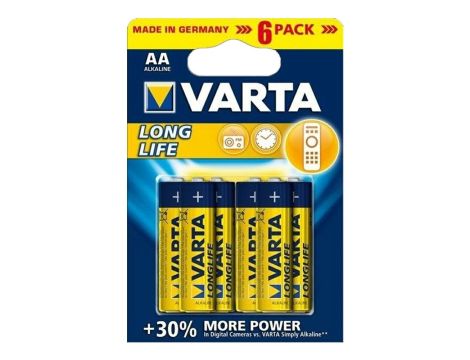 Bateria alk. LR6 VARTA LONGLIFE B6